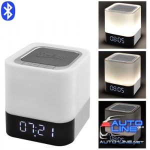 Bluetooth-колонка DY28, c функцией PowerBank, светильник (сенсорный), часы, будильник (DY28)